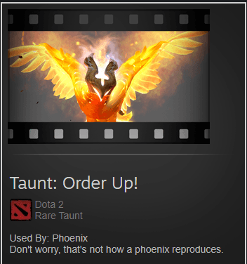 Gambar Product Taunt: Order Up!