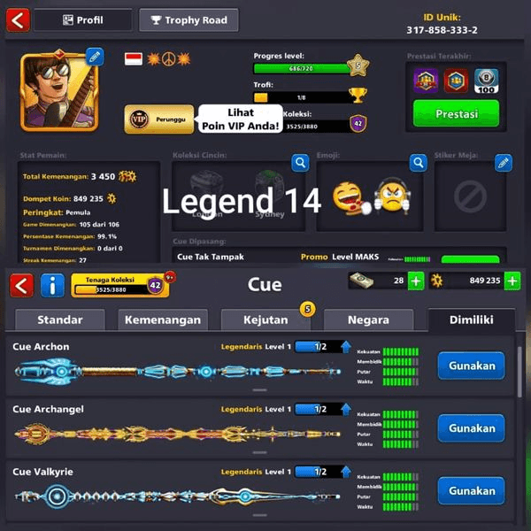 Gambar Product LEGEND 14 3 LEGEND CUE