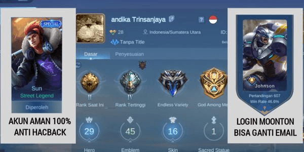 Gambar Product AKUN MOBILE LEGENDS MURAH MERIAH