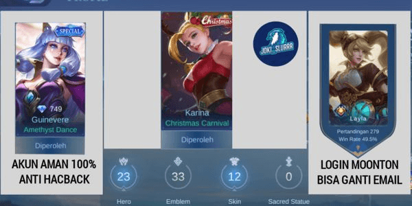 Gambar Product AKUN MOBILE LEGENDS MURAH CHRISTMAS KARINA