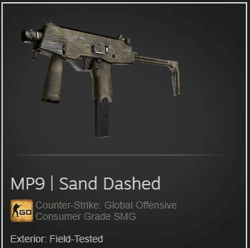 MP9 | Sand Dashed (Consumer Grade SMG)