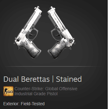 Gambar Product Dual Berettas | Stained (Industrial Grade Pistol)