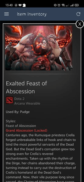 Gambar Product Exalted Feast of Abscession (Arcana Pudge)