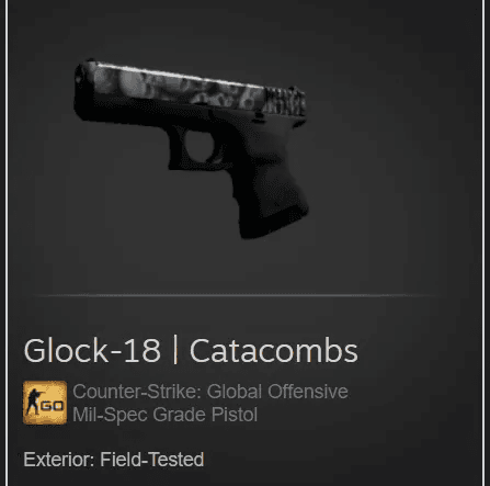 Glock-18 | Catacombs (Mil-Spec Grade Pistol)
