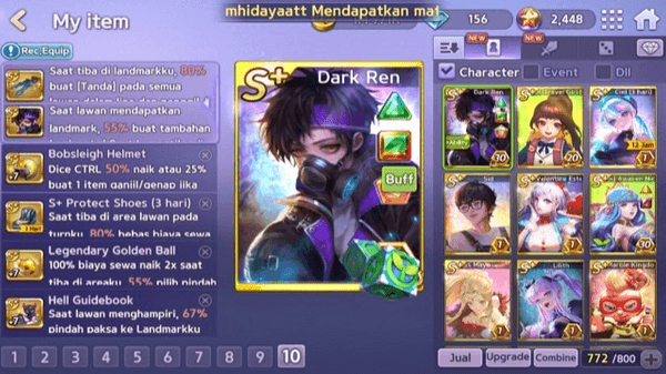 Gambar Product DARK REN + GOLDEN BALL PENDANT MURMER LOGIN LINE ANDROID/IPHONE