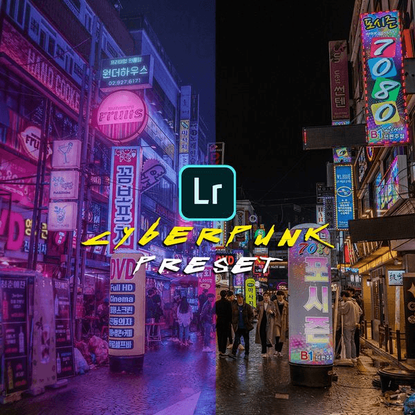 Gambar Product Preset Lightroom - Cyberpunk