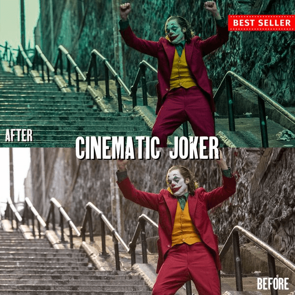 Gambar Product Preset Lightroom Cinematic Joker Look - Vol 1