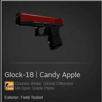 Glock-18 | Candy Apple (Mil-Spec Grade Pistol)