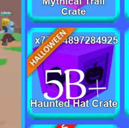 Gambar Product 5B+ Haunted Hat Crate(mining simulator)