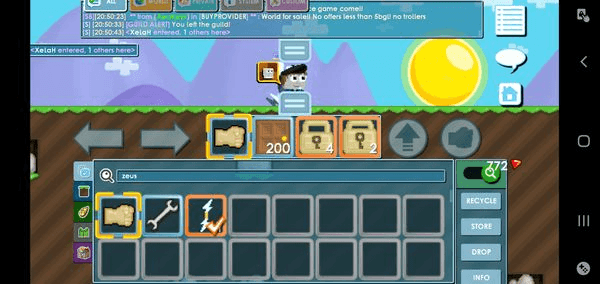 Gambar Product Growtopia zeus account +supporter