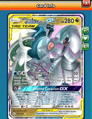 Arceus & Dialga & Palkia GX CEC 156 (ADP)