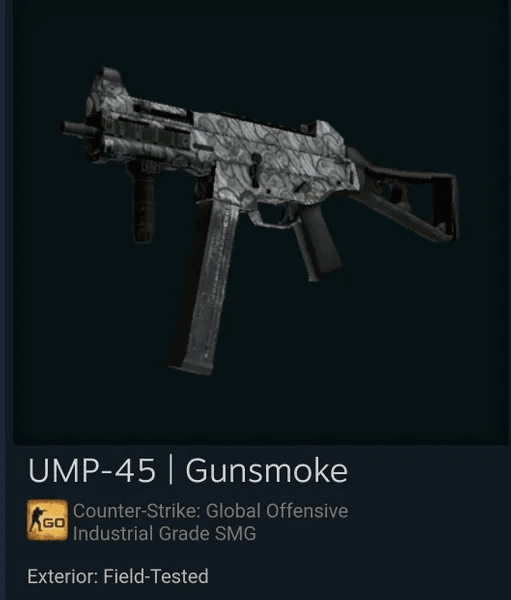 UMP-45 | Gunsmoke (Industrial Grade SMG)