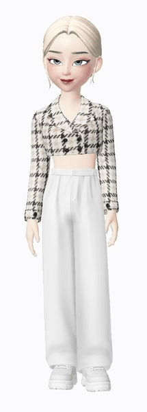 Gambar Product baju crop top warna putih lucu