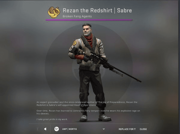 Gambar Product Agent|Rezan The Redshirt|Sabre