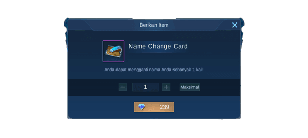 Gambar Product Name Change Card
