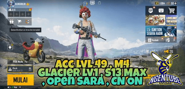 Gambar Product Spesial Akun PUBGM M4 Ice | Cek Foto & Deskripsi