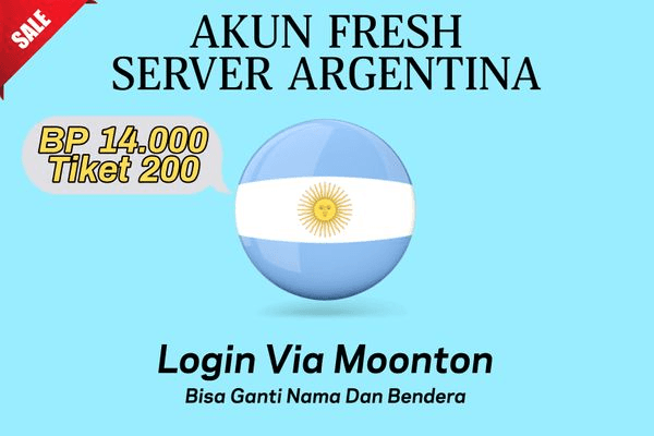 Gambar Product Akun Fresh Server Argentina