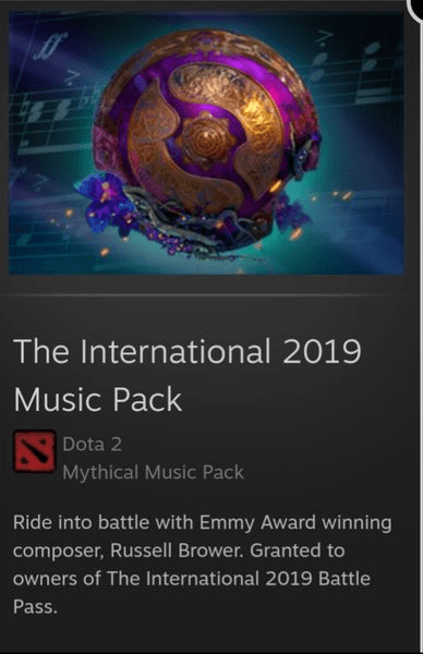Gambar Product The International 2019 Music Pack