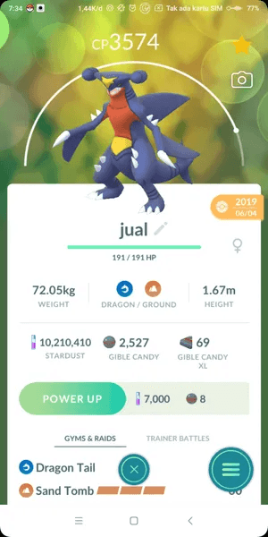 Garchomp lv35 Cp3000+