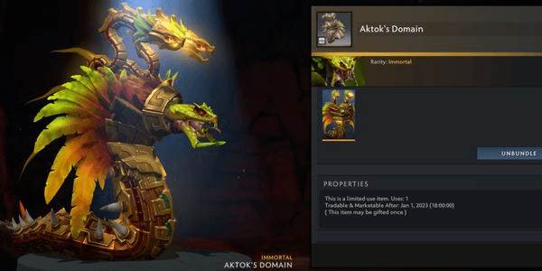 Gambar Product Aktok's Domain (Venomancer Set Aghanim's 2021 Immortal Treasure)