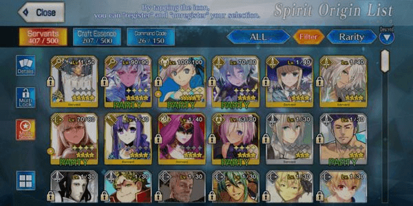 Gambar Product Akun Mid-End 3SSR (Merlin+Musashi Summer+Scheherazade)