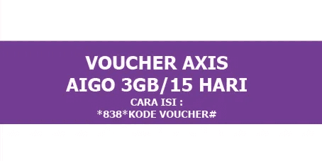 Axis 3GB 15 hari