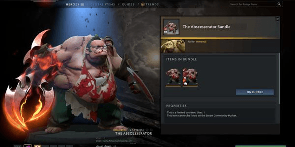 Gambar Product The Abscesserator Bundle (Pudge Immortal TI 10)