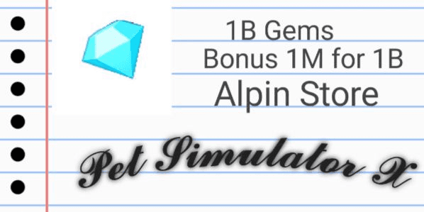 Gambar Product 1B Gems -Pet Simulator X!