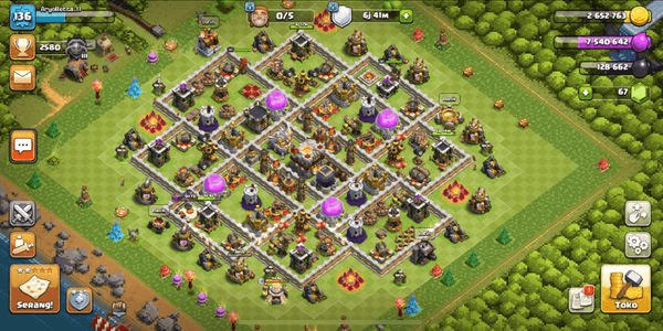 Gambar Product Th 11 max cheap sultan | Wall max white | exp136 | Hero BK 40 AQ 50 GW 15 | Hero skins | Troops ready for combat | Defend Max
