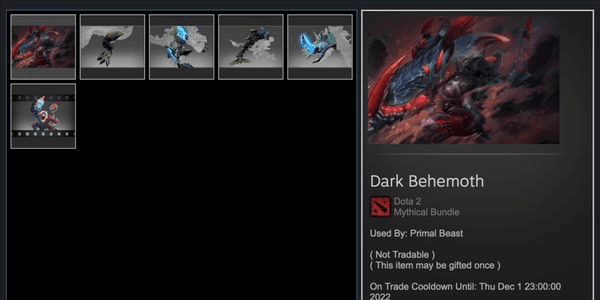 Gambar Product Dark Behemoth (Set Bundle Diretide Collector Cache 2022 Primal Beast)