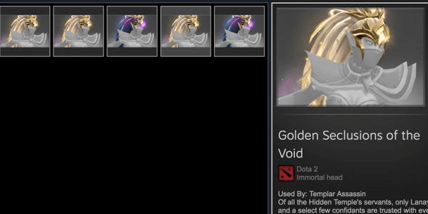 Gambar Product Golden Seclusions of the Void (Immortal Battlepass 2022 Templar Assassin)