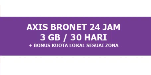 Paket BRONET Kuota 24 Jam 3 GB (30 Hari)