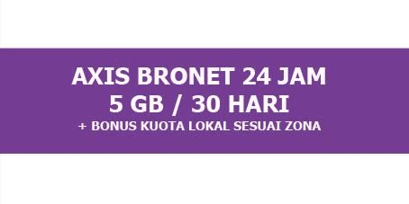Gambar Product Paket BRONET Kuota 24 Jam 5 GB (30 Hari)