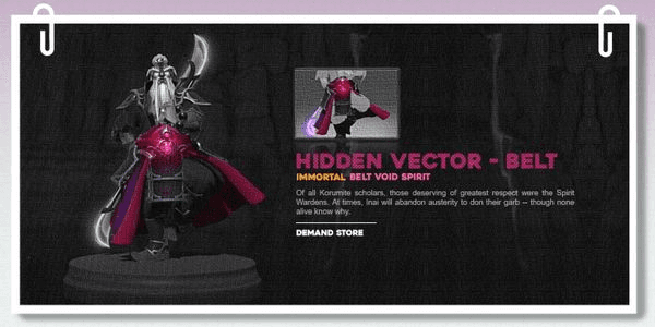 Gambar Product Hidden Vector - Belt (Immortal Void Spirit)