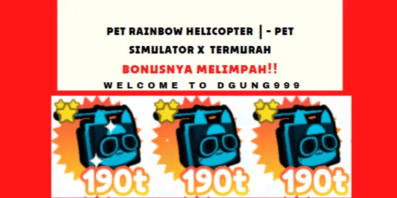 Pet Rainbow Helicopter Cat - Pet Simulator