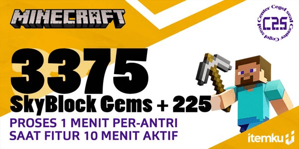 Gambar Product 3375 + 225 SkyBlock Gems