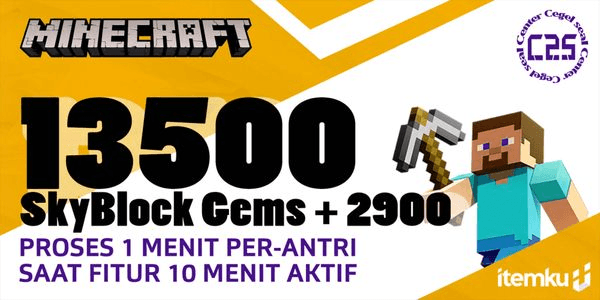 Gambar Product 13500 + 2900 SkyBlock Gems