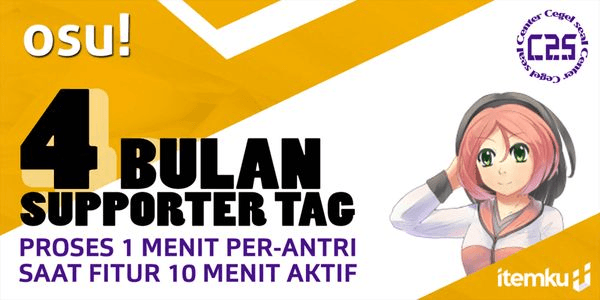 Gambar Product Supporter Tag 4 Months
