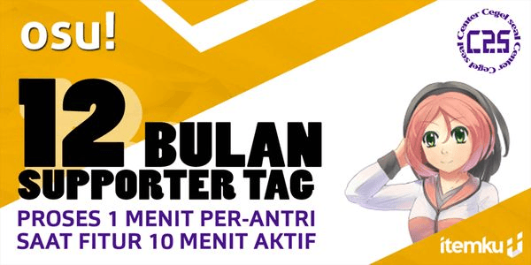 Gambar Product Supporter Tag 12 Months