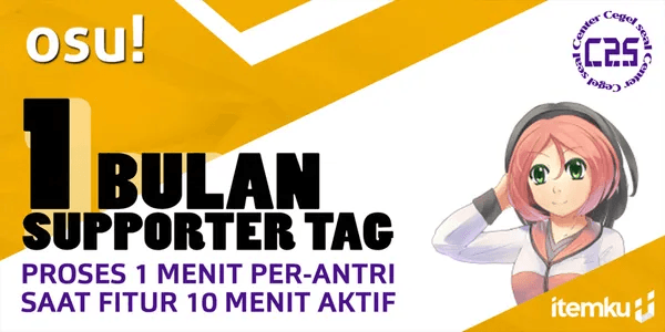 Supporter Tag 1 Bulan