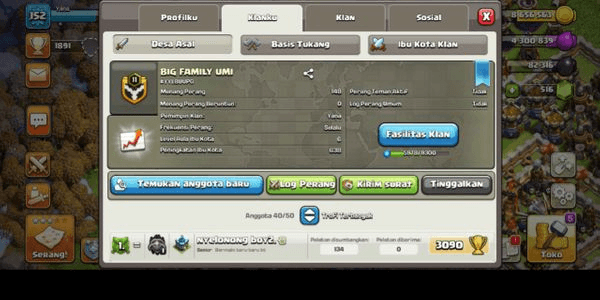 Gambar Product 	Clan Level 11