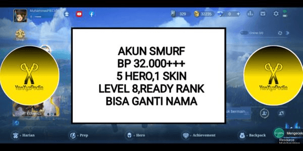 Gambar Product AKUN SMURF BP 32000