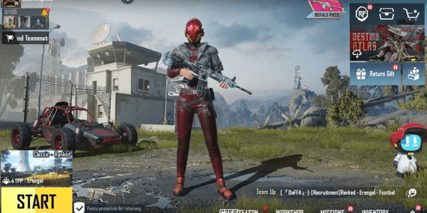 Gambar Product Akun PUBG | Set Baju 50 + M4 Glacier Lvl 2 + 1 Material |