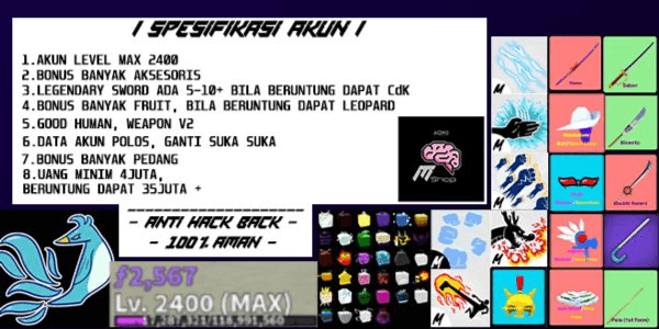 Gambar Product CHEAP BLOX FRUIT ACCOUNT LVL MAX - PHOENIX