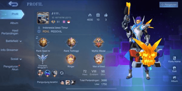 Gambar Product Cheap accounts, abundant skins || Mobile Legends