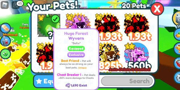 Gambar Product Huge Forest Wyvern Pet Simulator