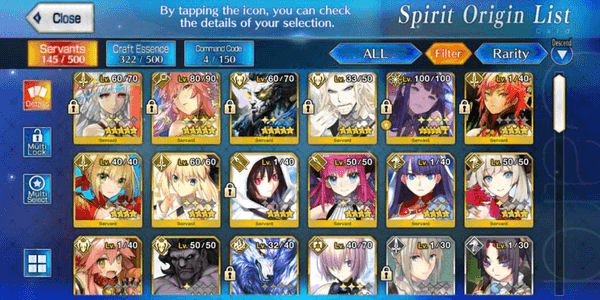 Gambar Product Akun Midgame 6 SSR (Yang Gufei,Tamamo no Mae,Altera,Xiang Yu, Vlad III) NA Server