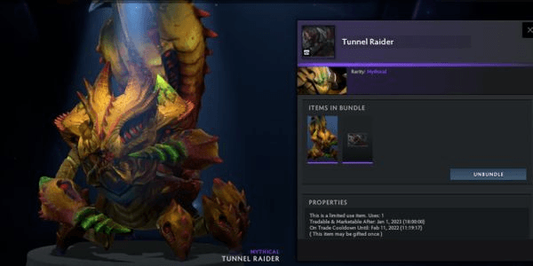 Gambar Product Tunnel Raider (Sand King Set Aghanim's 2021 Ageless Heirlooms)