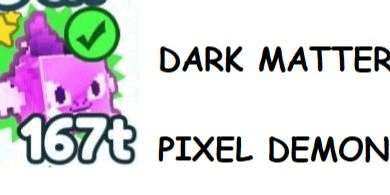 Gambar Product DARK MATTER pixel demon murah dan aman