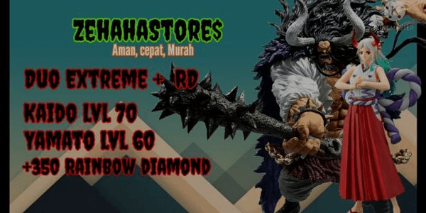 Gambar Product Starter Duo extreme Yamato lvl 60+ kaido lvl 70 + Duo Oni Bintang+ 350 RD